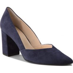 Półbuty HÖGL - 6-107502 Darkblue 3500. Niebieskie półbuty damskie skórzane marki HÖGL, eleganckie, na obcasie. W wyprzedaży za 359,00 zł.