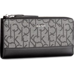 Portfele damskie: Duży Portfel Damski CALVIN KLEIN BLACK LABEL – Frame Large Ziparoun K60K604173 019