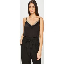 Only - Top. Czarne bluzki damskie ONLY, s, bez wzorów, z poliesteru, bez kołnierzyka. W wyprzedaży za 69,90 zł.