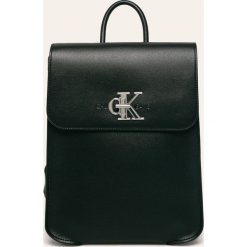Calvin Klein Jeans - Plecak. Brązowe plecaki damskie Calvin Klein Jeans, bez wzorów, z jeansu, eleganckie. Za 699,90 zł.