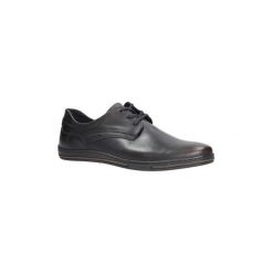 Buty Casu Brązowe półbuty skórzane sznurowane J-19/KAB/10. Pomarańczowe trampki męskie Casu, bez wzorów, na sznurówki. Za 149,99 zł.