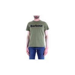 T-shirty z krótkim rękawem Barbour BATEE0375. Zielone t-shirty męskie Barbour, s, bez wzorów, bez kołnierzyka, krótkie. Za 198,28 zł.