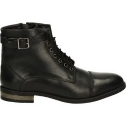 Botki męskie - JEM200 BLACK. Czarne botki męskie marki Venezia, ze skóry. Za 199,00 zł.