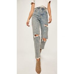 Answear - Jeansy. Niebieskie jeansy damskie ANSWEAR, s, z podwyższonym stanem. Za 119,90 zł.