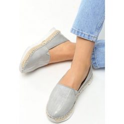 Szare Espadryle Select. Szare espadryle damskie Born2be, bez wzorów, bez obcasa, na płaskiej podeszwie. Za 59,99 zł.