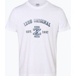 IZOD - T-shirt męski, biały. Białe t-shirty męskie IZOD, m, z napisami, bez kołnierzyka. Za 69,95 zł.