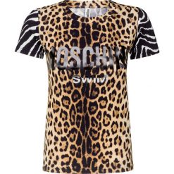T-shirt MOSCHINO UNDERWEAR. Szare t-shirty damskie Moschino Underwear, bez wzorów, z bawełny, bez kołnierzyka. Za 610,00 zł.