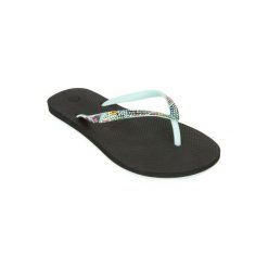 Japonki TO 500 Doty damskie. Czarne buty sportowe damskie OLAIAN, bez wzorów, z kauczuku, bez kołnierzyka. Za 39,99 zł.