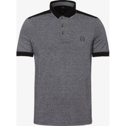 Armani Exchange - Męska koszulka polo, niebieski. Niebieskie koszulki męskie Armani Exchange, s, z nadrukiem, z bawełny, polo, bez rękawów. Za 139,95 zł.