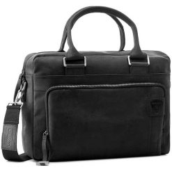 Torba na laptopa STRELLSON - Richmond 4010001265 Black 900. Czarne torby męskie skórzane Strellson, bez wzorów, ze skóry, młodzieżowe. W wyprzedaży za 649,00 zł.