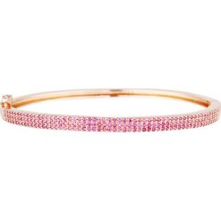 Bransoletki damskie: Pozłacana bransoletka z kryształkami Swarovski