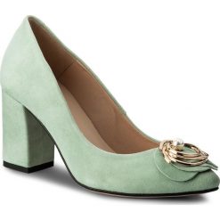 Półbuty SERGIO BARDI - Camerino SS127291418DS 242. Zielone półbuty damskie skórzane Sergio Bardi, eleganckie, na obcasie. W wyprzedaży za 209,00 zł.