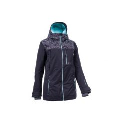 Kurtka snowboardowa i narciarska SNB JKT 500 damska. Niebieskie kurtki damskie WED'ZE, xs, bez wzorów, z poliesteru, bez kaptura, narciarskie. Za 399,99 zł.