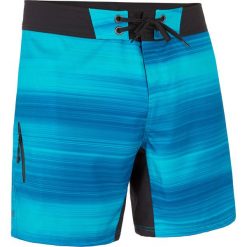 Spodenki surfing krótkie BS 500 Fast. Niebieskie koszulki męskie OLAIAN, bez wzorów, z poliesteru, sportowe, na fitness i siłownię. Za 59,99 zł.