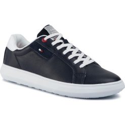 Sneakersy TOMMY HILFIGER - Essential Leather Cupsole FM0FM02581 Desert Sky DW5. Niebieskie sneakersy męskie TOMMY HILFIGER, bez zapięcia. W wyprzedaży za 339,00 zł.