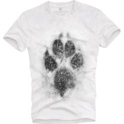 T-shirt UNDERWORLD Organic Cotton Animal footprint. Białe t-shirty męskie Underworld, m, z nadrukiem, bez kołnierzyka. Za 69,99 zł.