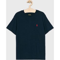 Polo Ralph Lauren - T-shirt dziecięcy 134-176 cm. Niebieskie t-shirty chłopięce Polo Ralph Lauren, bez wzorów, z bawełny, bez rękawów. Za 119,90 zł.