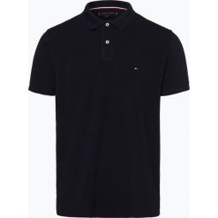 Tommy Hilfiger - Męska koszulka polo, niebieski. Niebieskie koszulki męskie marki TOMMY HILFIGER, m, bez wzorów, polo, bez rękawów. Za 399,95 zł.