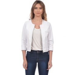 Skórzana kurtka w kolorze białym. Białe kurtki damskie Kurtki skórzane, l, bez wzorów, klasyczne. W wyprzedaży za 549,95 zł.