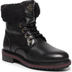 Trapery Gant Natalie 19541950. Czarne buty trekkingowe damskie GANT, bez obcasa, bez zapięcia. W wyprzedaży za 399,00 zł.