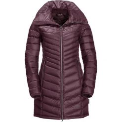 Płaszcz puchowy "Richmond" w kolorze bordowym. Czerwone kurtki damskie pikowane Jack Wolfskin, xs, bez wzorów, z tkaniny, bez kaptura, na golfa. W wyprzedaży za 472,95 zł.