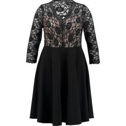 Sukienki hiszpanki: Evans SCALLOP FIT AND FLARE DRESS Sukienka koktajlowa black