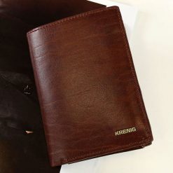 KRENIG El Dorado 11029 brązowy portfel skórzany męski w pudełku - Brązowy. Pomarańczowe portfele męskie Krenig, bez wzorów, ze skóry. Za 173,99 zł.
