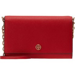 Torebki klasyczne damskie: Tory Burch ROBINSON CHAIN WALLET Torba na ramię poppy orange / cardamom
