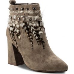 Botki ALMA EN PENA - V17060 Suede Taupe. Szare botki damskie skórzane marki Alma en Pena, na obcasie. W wyprzedaży za 309,00 zł.