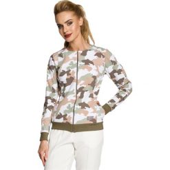 CAMILA Kurtka z bawełny na zamek moro - model 2. Szare kurtki damskie marki Moe, moro, z bawełny. Za 159,90 zł.
