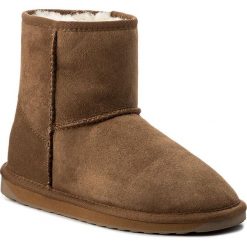 Buty EMU AUSTRALIA - Stinger Mini W10003 Chestnut. Pomarańczowe kozaki damskie EMU Australia, ze skóry, bez zapięcia. W wyprzedaży za 539,00 zł.