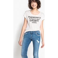 T-shirty damskie: Gładki T-shirt z okrągłym dekoltem, krótki rękaw