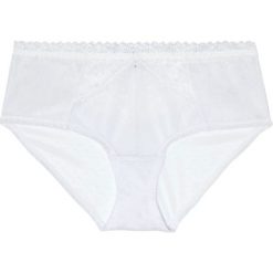 Figi maxi panty bonprix biały. Białe majtki damskie bonprix, bez wzorów. Za 34,99 zł.