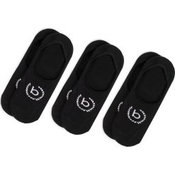 Zestaw 3 par stopek unisex BUGATTI - 6897 Basic Black. Czarne skarpetki damskie Bugatti, bez wzorów, z elastanu. Za 49,00 zł.