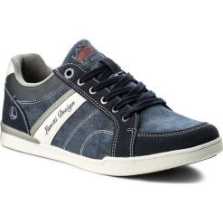 Sneakersy LANETTI - MP07-17077-03 Jeansowy. Niebieskie sneakersy męskie marki Lanetti, bez zapięcia. Za 119,99 zł.