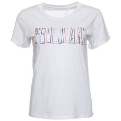 Pepe Jeans T-Shirt Damski Carol S Biały. Białe koszulki damskie marki Pepe Jeans, s, bez wzorów, z bawełny, bez kołnierzyka. Za 169,00 zł.