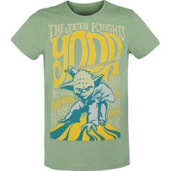 T-shirty męskie z nadrukiem: Star Wars Yoda – The Jedi Knights T-Shirt zielony