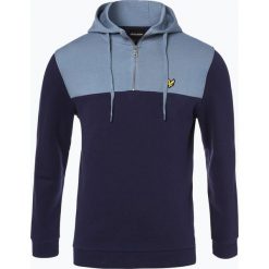 Bluzy męskie: Lyle & Scott – Męska bluza nierozpinana, niebieski
