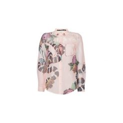 Koszule Guess CLOUIS. Różowe koszule damskie marki Guess, xl, z aplikacjami, bez kołnierzyka, bez rękawów. Za 279,20 zł.