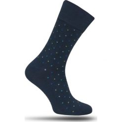Skarpetki More - Kolorowe Groszki - Granat, Męskie SKMORE069051dotsblue. Niebieskie skarpetki męskie More, w grochy, z tkaniny. Za 12,90 zł.
