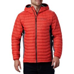 Columbia Powder Pass Hooded Jacket 1773271845. Czerwone kurtki męskie Columbia, m, bez wzorów, z nylonu, bez kaptura. W wyprzedaży za 449,99 zł.