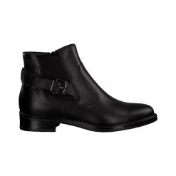 Tamaris Botki czarny female czarny 36. Czarne botki damskie Tamaris, ze skóry, klasyczne, bez obcasa, na zamek. Za 319,00 zł.