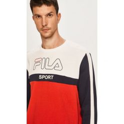 Fila - Bluza. Szare bluzy męskie Fila, s, z nadrukiem, z bawełny, z okrągłym kołnierzem, bez rękawów, bez kaptura. W wyprzedaży za 139,90 zł.