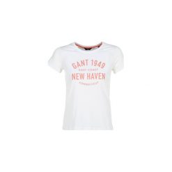 T-shirty z krótkim rękawem Gant VARSITY. Białe t-shirty damskie marki GANT, m. Za 167,30 zł.