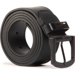 Pasek Męski TOMMY JEANS - Tjm Metal Buckle Belt 4.0 AM0AM06223 BDS. Czarne paski męskie Tommy Jeans, w paski, z jeansu. Za 229,00 zł.