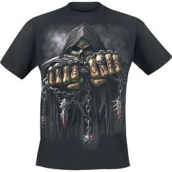 Spiral Game Over T-Shirt czarny. Czarne t-shirty męskie Spiral, xl, z napisami, bez kołnierzyka. Za 94,90 zł.