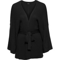 Sweter wiązany kimono bonprix czarny. Czarne swetry klasyczne damskie bonprix. Za 59,99 zł.