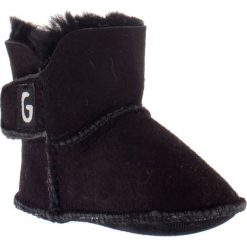 Skórzane buty niemowlęce "Charlotte" w kolorze czarnym. Czarne buciki niemowlęce Gooce, z wełny, bez zapięcia. W wyprzedaży za 169,95 zł.