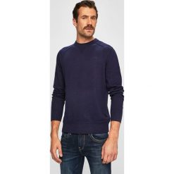 Diesel - Sweter. Czarne swetry męskie Diesel, s, bez wzorów, z bawełny, bez kołnierzyka, bez kaptura. W wyprzedaży za 399,90 zł.