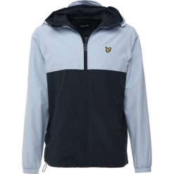Lyle & Scott COLOUR BLOCK Kurtka wiosenna stonewash blue. Niebieskie kurtki męskie marki Lyle & Scott, m, bez wzorów, z bawełny, bez kaptura. Za 459,00 zł.